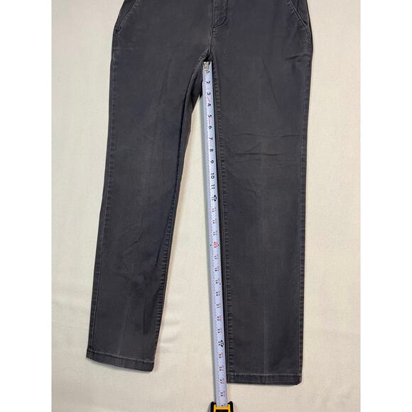 LOFT Modern Straight Ankle Pants Gray Petite - Size 4 - Picture 5 of 7